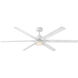 Coastal Elements Valor 66 inch Matte White Smart Fan