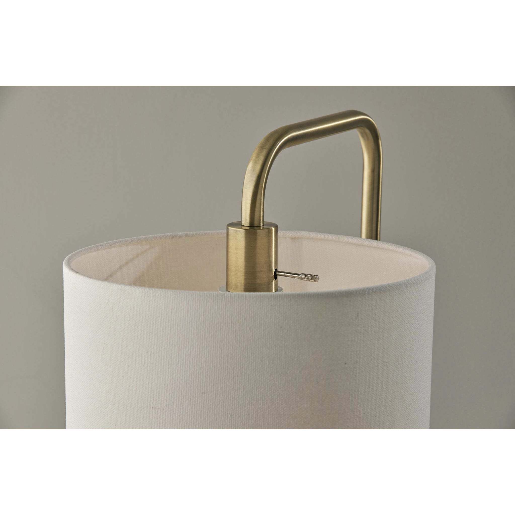 Brinkley 25 inch 60.00 watt Antique Brass Table Lamp Portable Light