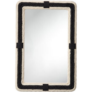 Contrast 36 X 24 inch Black and Off White Mirror