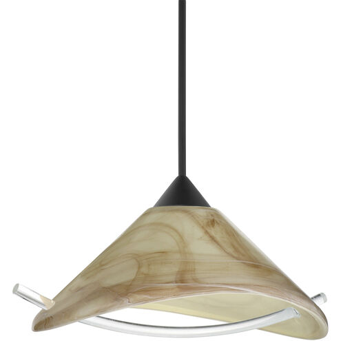 Hoppi 1 Light Black Cord Pendant Ceiling Light