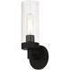 Ludlow 1 Light 4 inch Black ADA Single Sconce Wall Light, Single