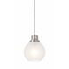 Abrya 1 Light 5.91 inch Brushed Nickel Pendant Ceiling Light