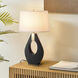 Pearson 30 inch 23.00 watt Ebony and Weathered Brass Table Lamp Portable Light