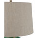 Blarney 31 inch 150 watt Green Table Lamp Portable Light