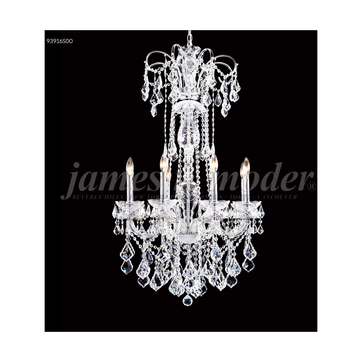 Maria Elena 8 Light 27 inch Silver Crystal Chandelier Ceiling Light