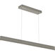 Stealth LED 1 inch Satin Nickel Linear Pendant Ceiling Light