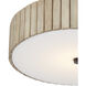 Tetterby LED 20 inch Black Semi-Flush Ceiling Light