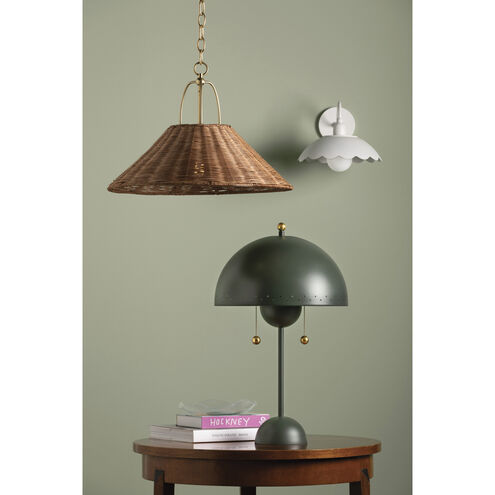 Davida 1 Light 20 inch Aged Brass Pendant Ceiling Light