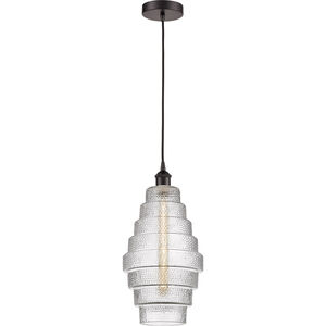 Edison Cascade LED 8 inch Oil Rubbed Bronze Mini Pendant Ceiling Light