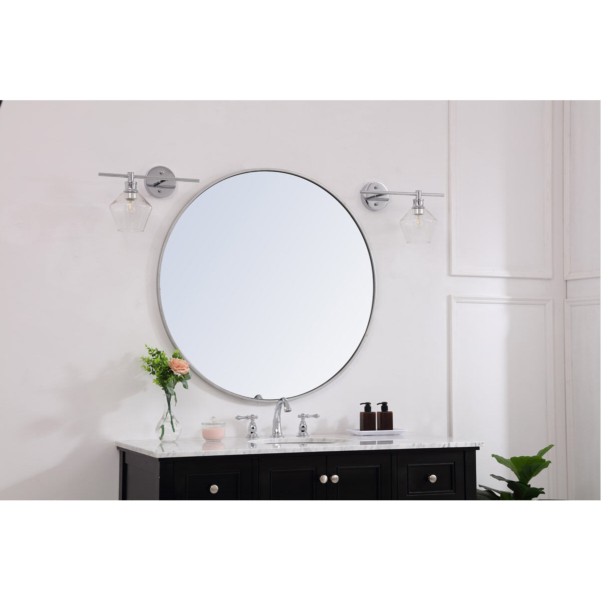 Gene 1 Light 14.7 inch Chrome Wall sconce Wall Light, Right