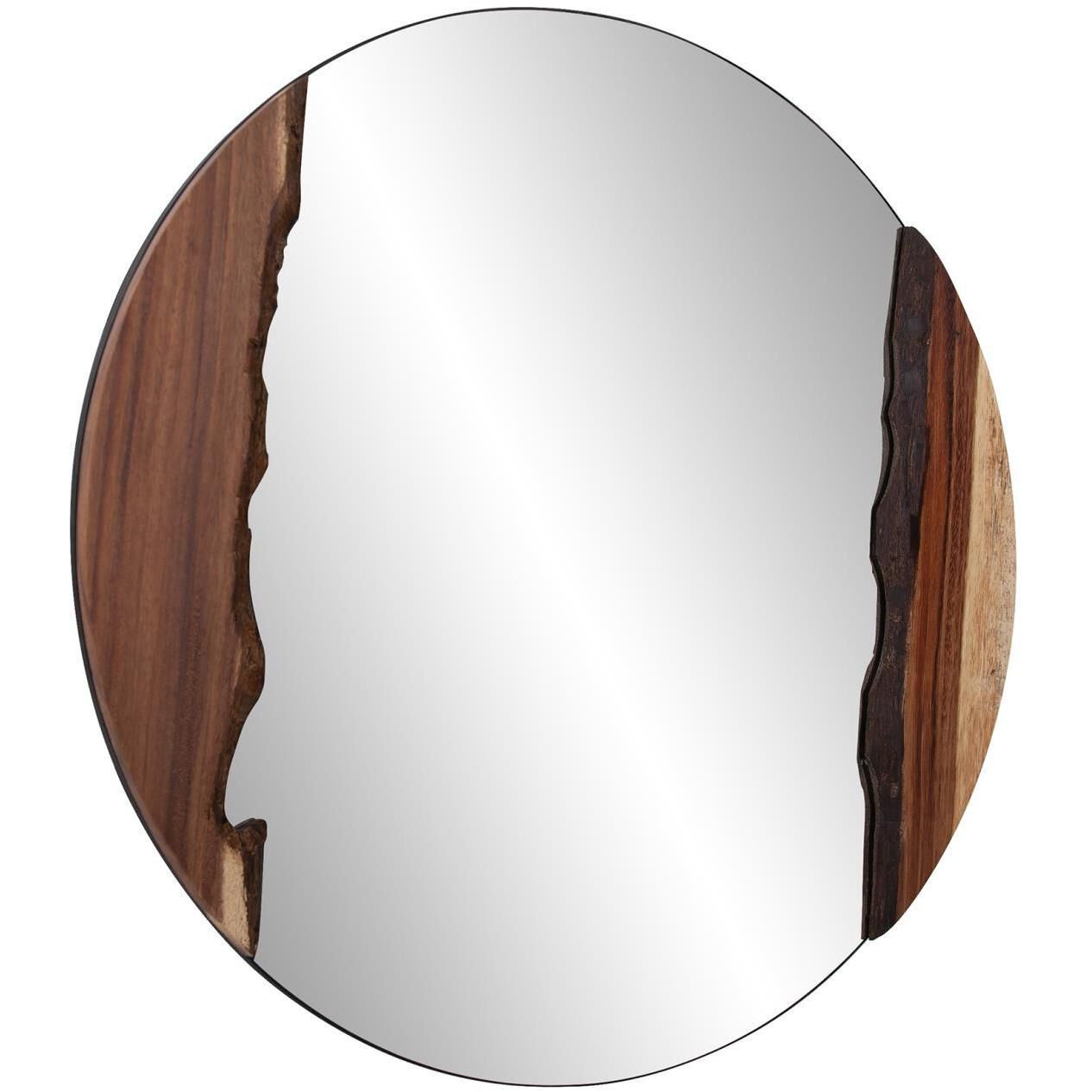 Laguna 37 X 37 inch Natural Wood Mirror
