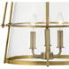 Tournon 15 inch Heritage Brass Indoor Pendant Ceiling Light