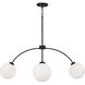 Amos 4 Light 37 inch Black Iron Chandelier Ceiling Light