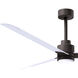Atlas Alessandra-LK 56 inch Textured Bronze with Matte White Blades Indoor/Outdoor Ceiling Fan