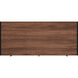 Drake 2 Drawer Iron and Wood Writing Desk in Medium Brown