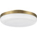 Harwel LED 18 inch Antique Brass Flush Mount Ceiling Light