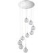 Solaro 9 Light 22 inch Chrome Pendant Ceiling Light