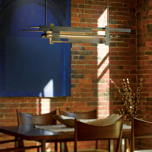 Planar LED 42.3 inch Dark Smoke Pendant Ceiling Light, Large