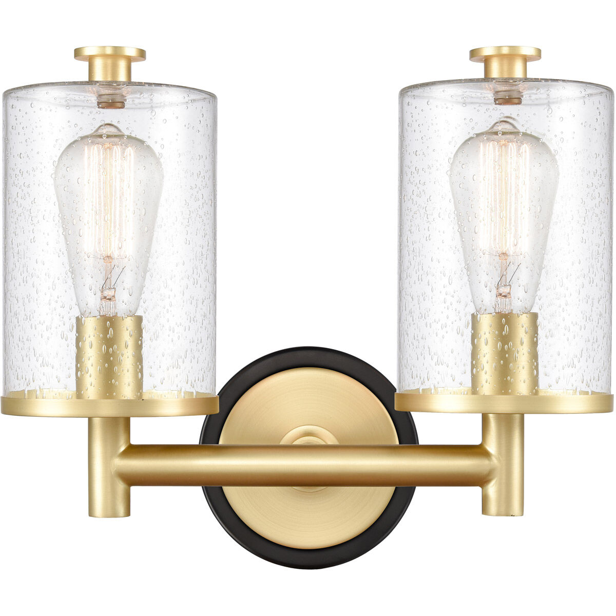 Marlowe LED 13.63 inch Black Satin Brass Bath Vanity Light Wall Light