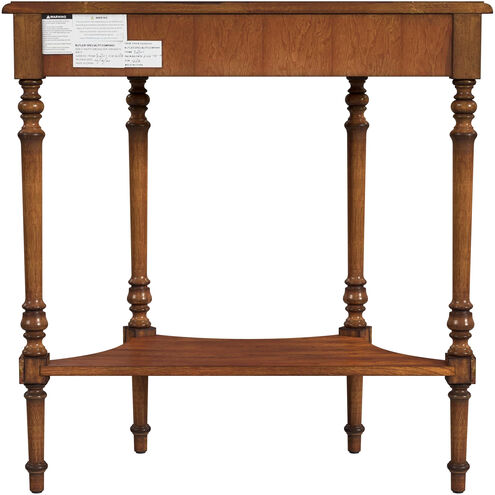 Danelle Demilune Console Table in Medium Brown