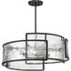 Bella Collina 6 Light 28 inch Coal Pendant Ceiling Light