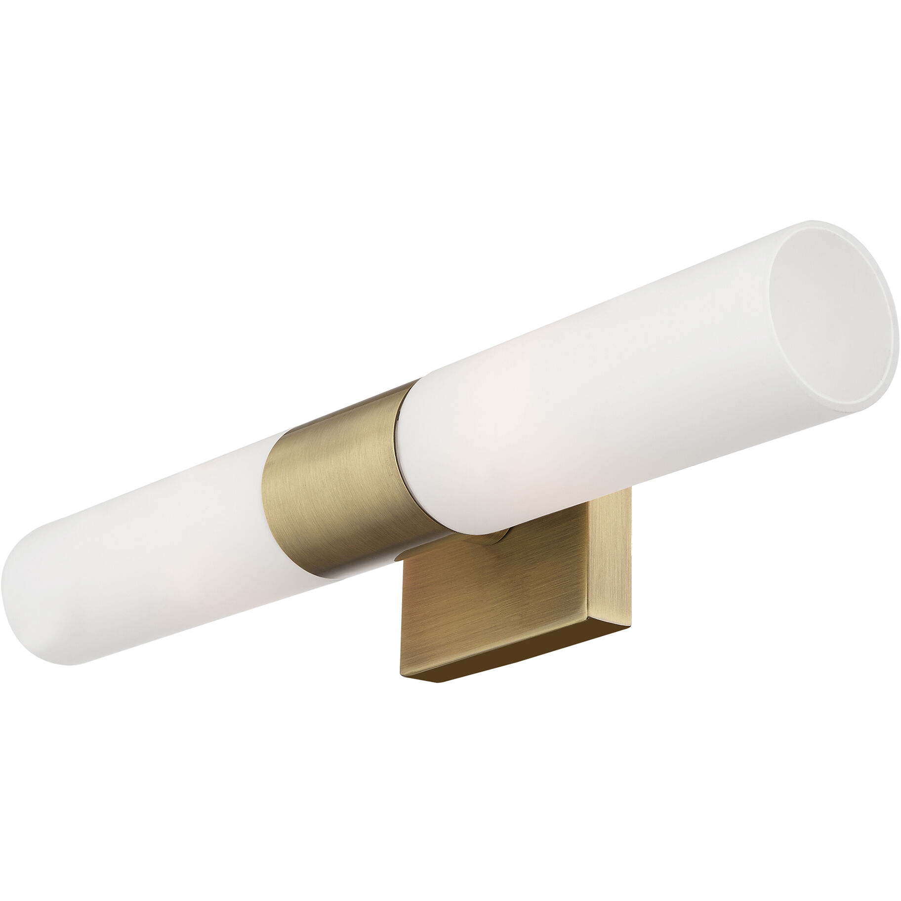 Aero 2 Light 17.75 inch Antique Brass ADA Bath Vanity Wall Light