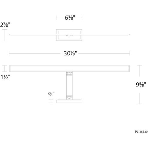 Diver Indoor Wall Lighting in 4000K, Black