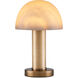 La Gravite 11 inch 60 watt Natural and Brass Table Lamp Portable Light