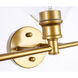 Gene 5 Light 47 inch Brass Wall sconce Wall Light