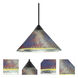 Kona 1 Light Black Cord Pendant Ceiling Light