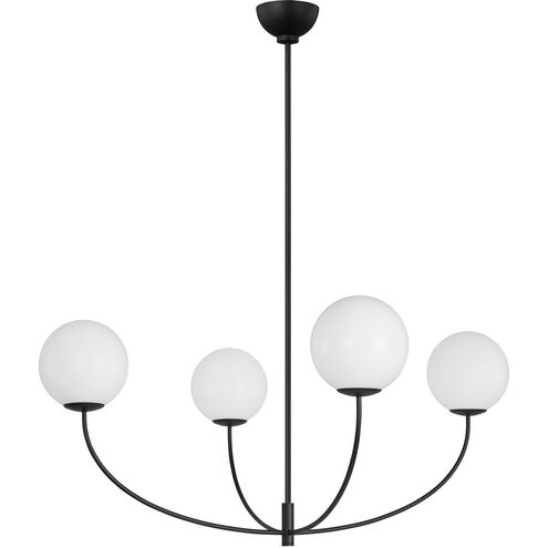 AERIN Galassia 4 Light 40 inch Midnight Black Chandelier Ceiling Light