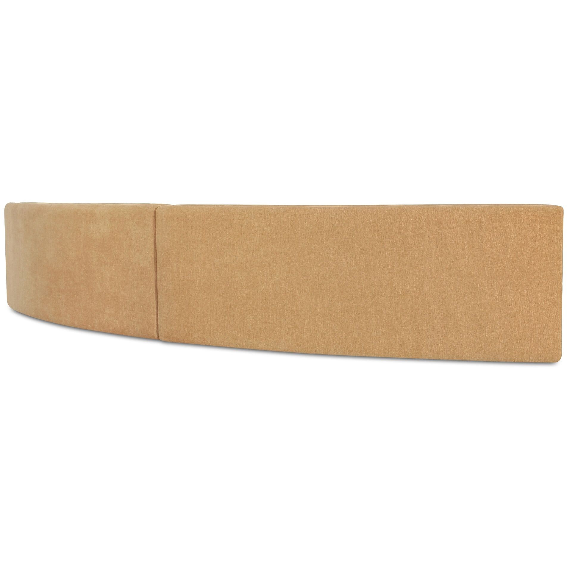 Naomi Yellow Concave Modular Sectional, 2 Piece