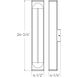 Profile LED 4.5 inch Black ADA Sconce Wall Light, Vertical