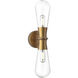 Alora Mood Marcel 2 Light 5.13 inch Aged Gold Bath Vanity Light Wall Light