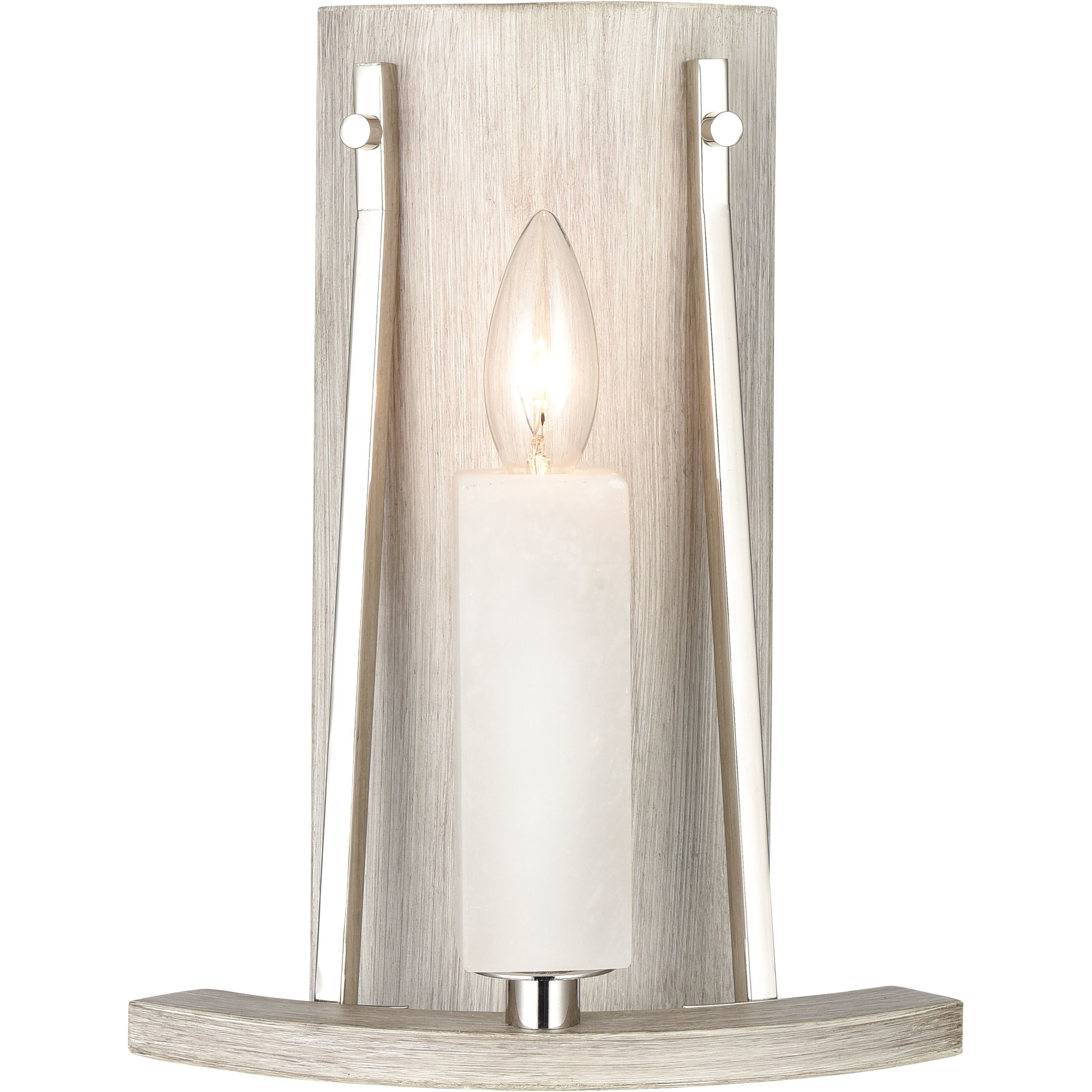 White Stone Sconce Wall Light