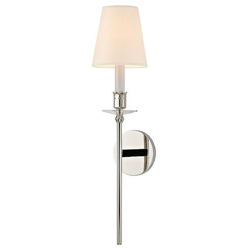 Urbana 1 Light 6 inch Polished Nickel Wall Sconce Wall Light in Eco Paper