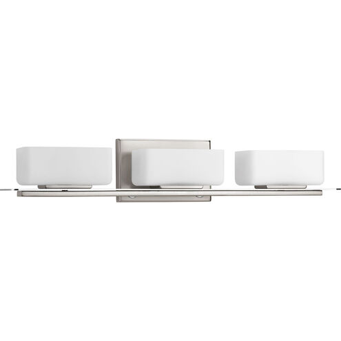 Rush 3 Light 24 inch Brushed Nickel Bath Vanity Wall Light