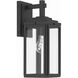 Byron 1 Light 14 inch Matte Black Outdoor Sconce