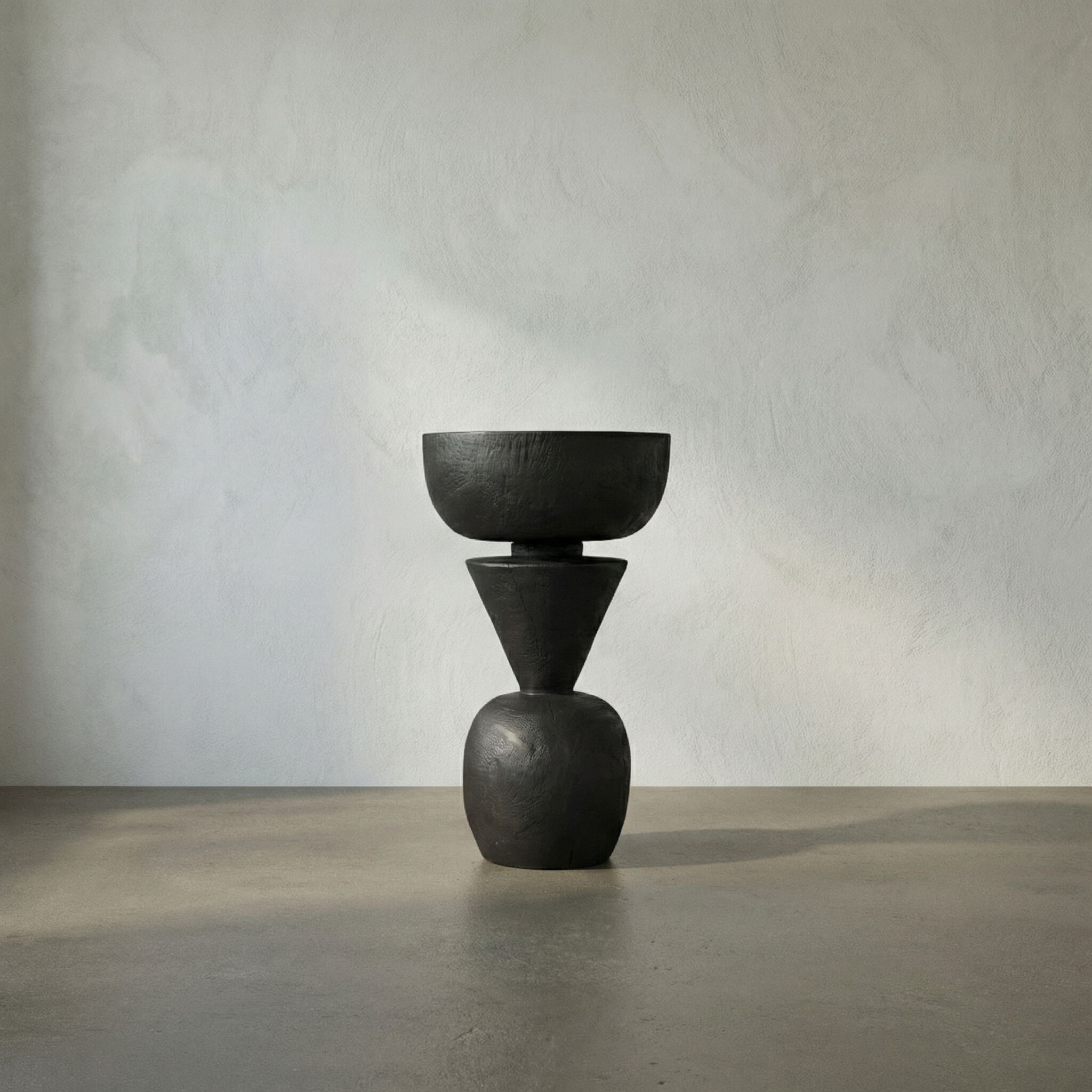 Nogozi 23 X 13 inch Burnt Black Side Table