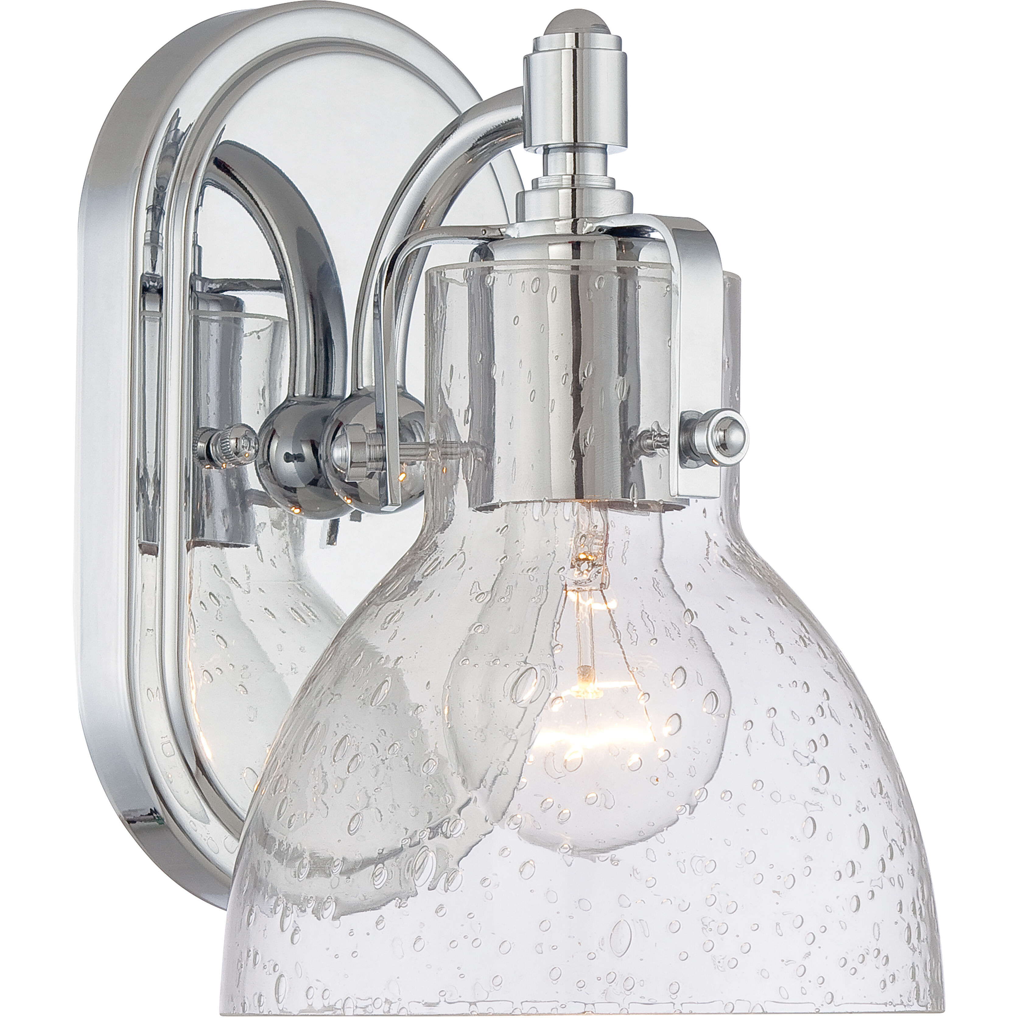 ML 1 Light 14 inch Chrome Bath Light Wall Light