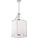 Easton 3 Light 16 inch Polished Nickel Pendant Ceiling Light