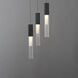 Reeds LED 11.75 inch Black Multi-Light Pendant Ceiling Light