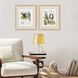 Sage Treasures Green and Beige and Black Framed Art