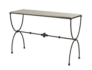 Agora 49 inch Rustic Bronze and Polished Console Table
