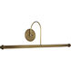 Slim-line 9 watt 30 inch Antique Brass Picture Light Wall Light