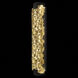 Terra Wall Sconce Wall Light in Black, Antique Gold Leaf Studio Glass