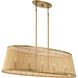 Astoria Linear Chandelier Ceiling Light, Oval