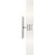 C&M by Chapman & Myers Fairfax 2 Light 4.17 inch Polished Nickel Bath Vanity Wall Light in LED