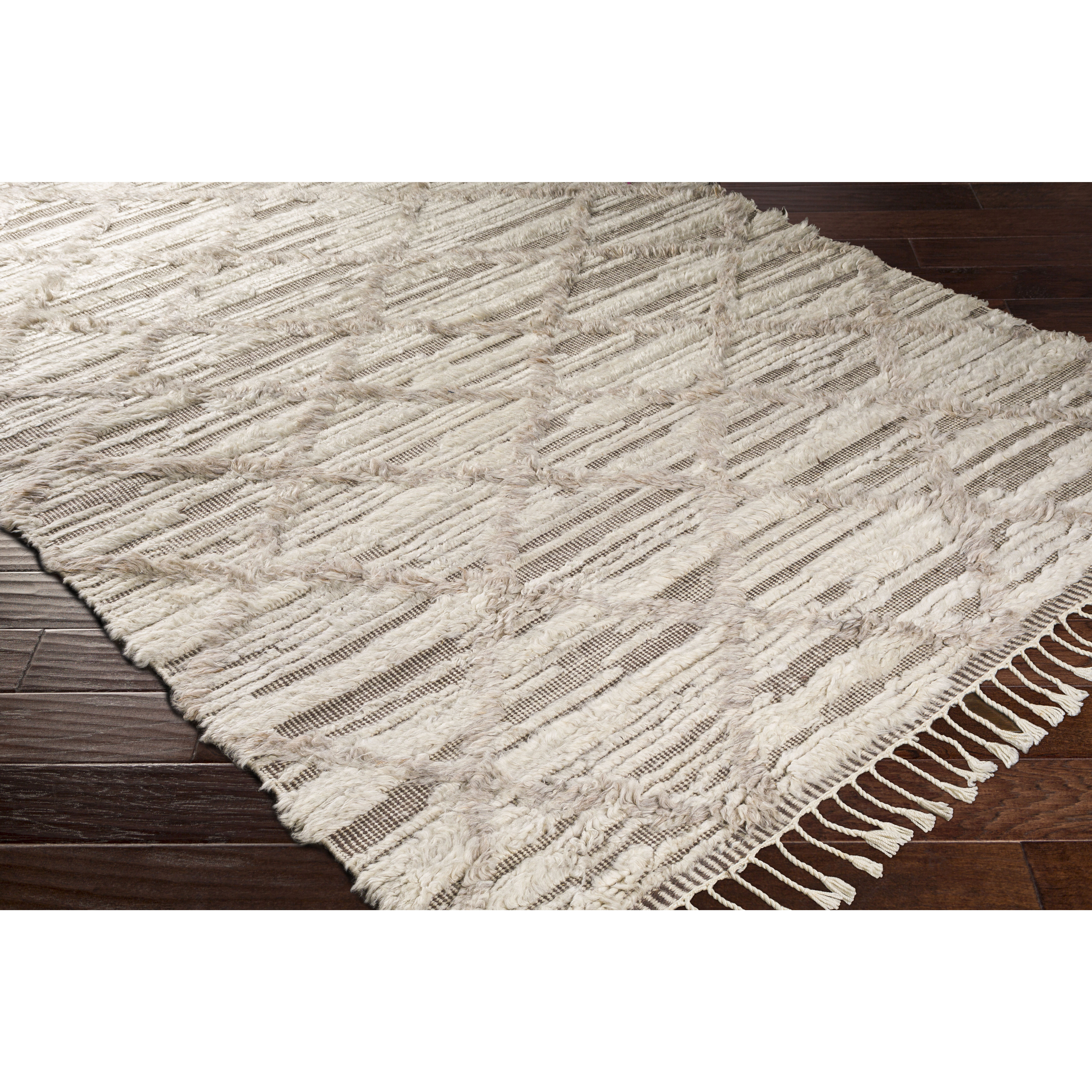 Sahara 120 X 96 inch Light Beige Rug in 8 x 10, Rectangle