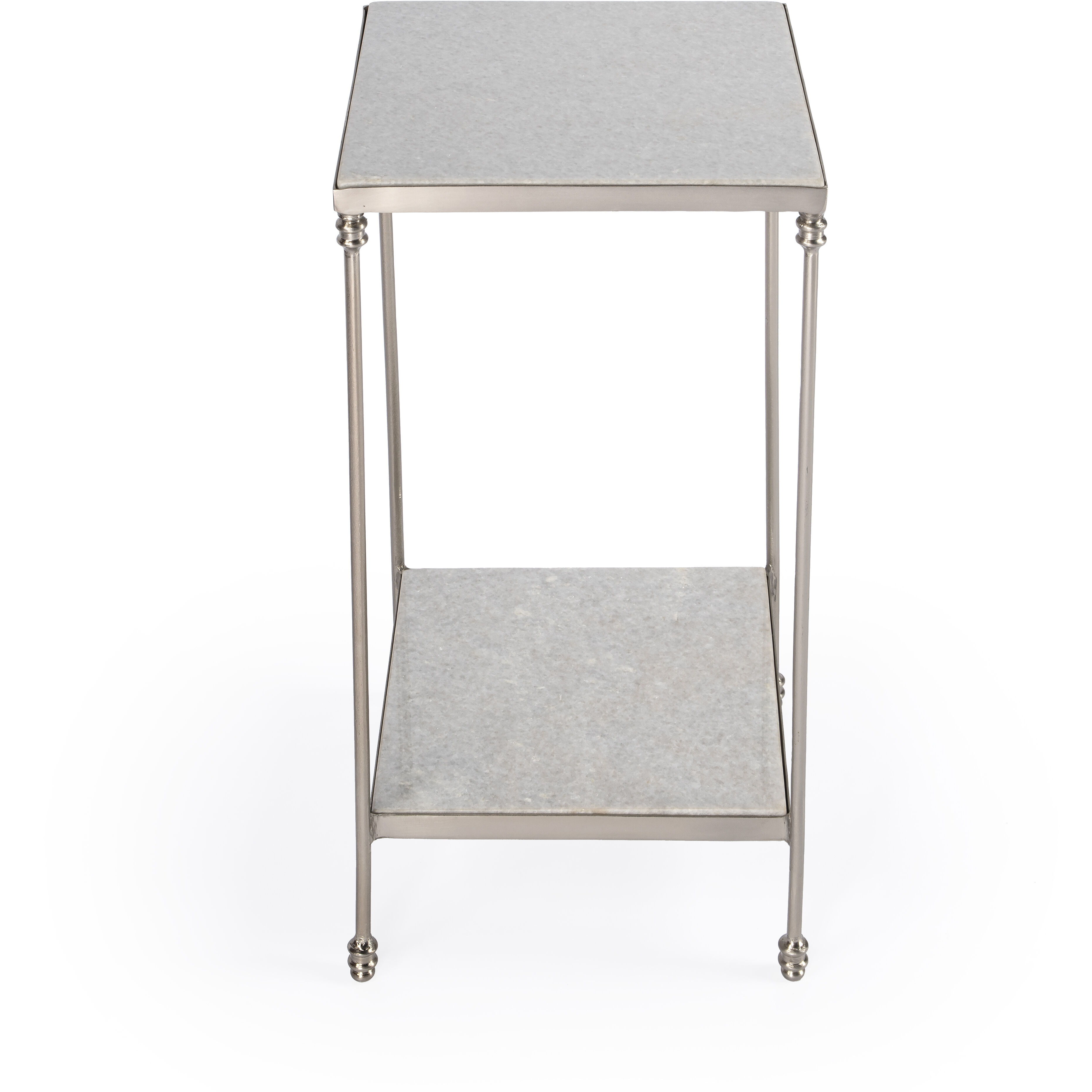 Imogen Marble Side Table in White